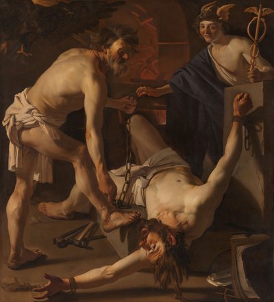 Prométhée enchaîné par Vulcain, 1623 - Theodore van Baburen